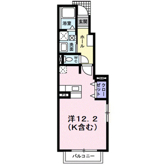 【間取り】 | Ｍ・プレーリー・ローズＢ
