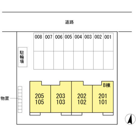 マジェスタ　Ｂの区画図