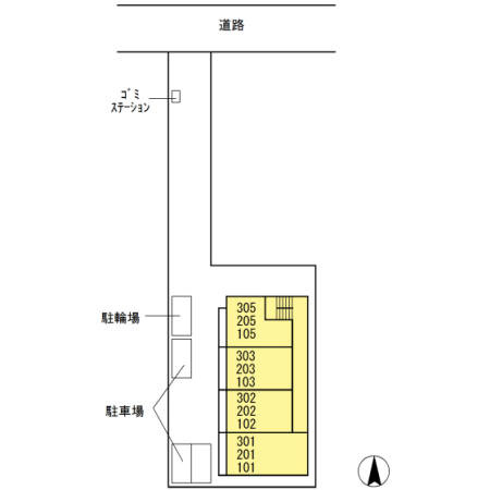 エバーグレイスの区画図