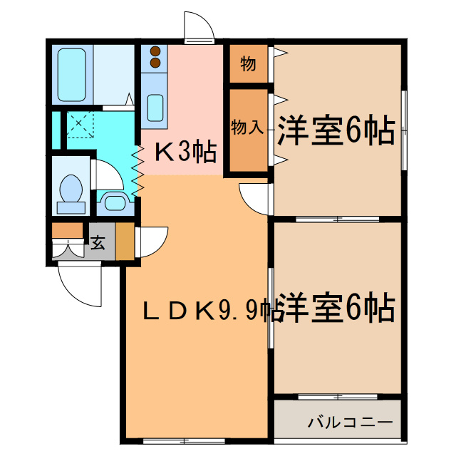 スプレンダーひびき野Ⅰの間取り