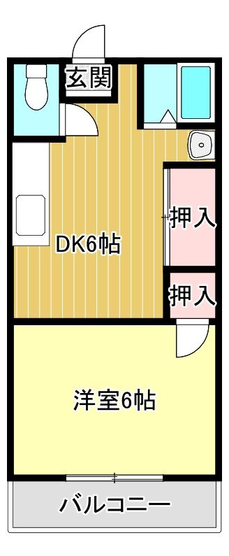 ファミリーハイツ津福B棟【キャッシュバック対象物件】の間取り