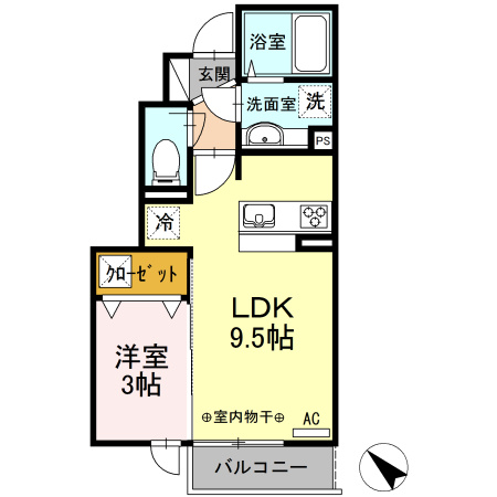 【間取り】 | クレール多摩
