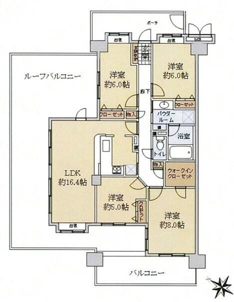 ダイアパレスヒルトップ・エフ千葉寺駅前の間取り
