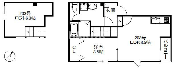 福岡市南区大橋３丁目のアパート
