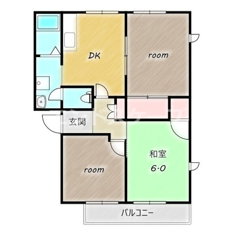 レジデンス21Bの間取り|高崎、前橋のお部屋探しはエンドスケープまで！お客様の理想お聞かせ下さい♪