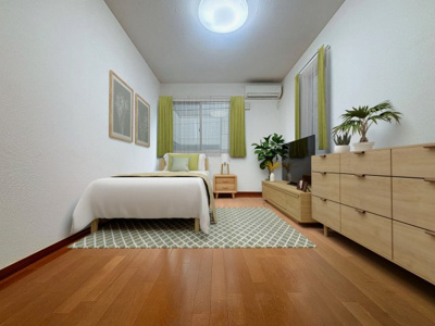 【居間・リビング】 | ティアラ溝の口弐番館 | ※ＣＧ家具を配置したお部屋の画像です。