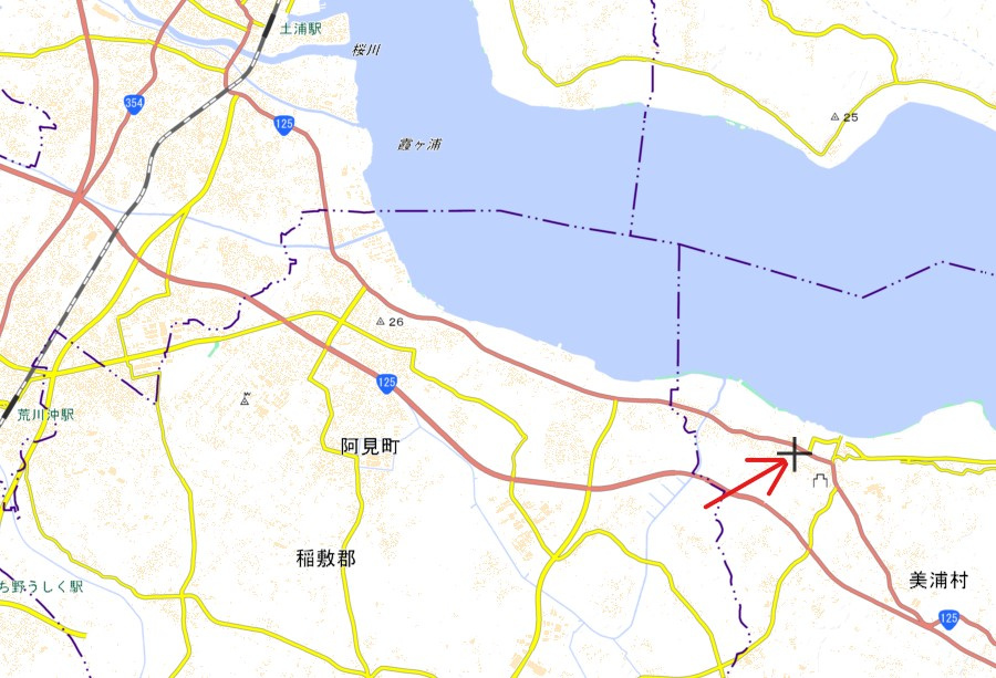 茨城県稲敷郡美浦村　戸建て2棟の地図