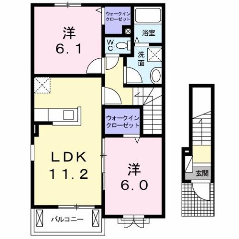 【間取り】 | コンフォール矢三　Ｂ