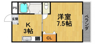 ハイム甲風園の間取り