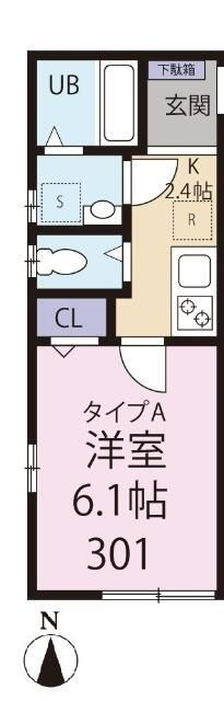 グランシャレー北千住の間取り