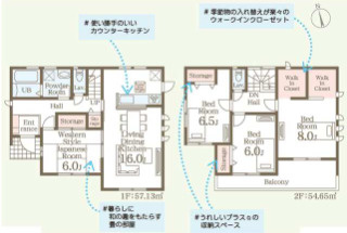 リーブルガーデンＳ高崎市金古町第11　１号棟の間取り|4LDKで陽当たり良好な間取りです！
土地面積194.81㎡、建物面積111.78㎡で十分な広さです！