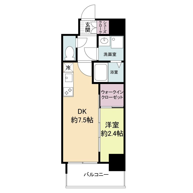 セレニテ谷町四丁目アリエの間取り