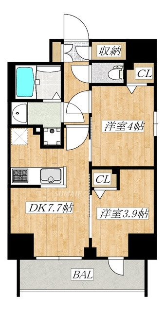 Augusta Residence 新小岩の間取り|間取りです。