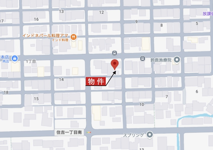鈴鹿市住吉1丁目の地図|詳細Map