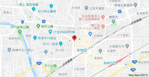 Gluck芥川（グリュック）の地図
