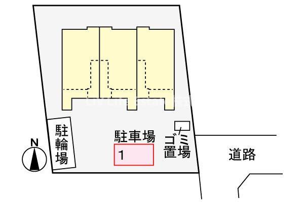 ガーデニア西町の駐車場