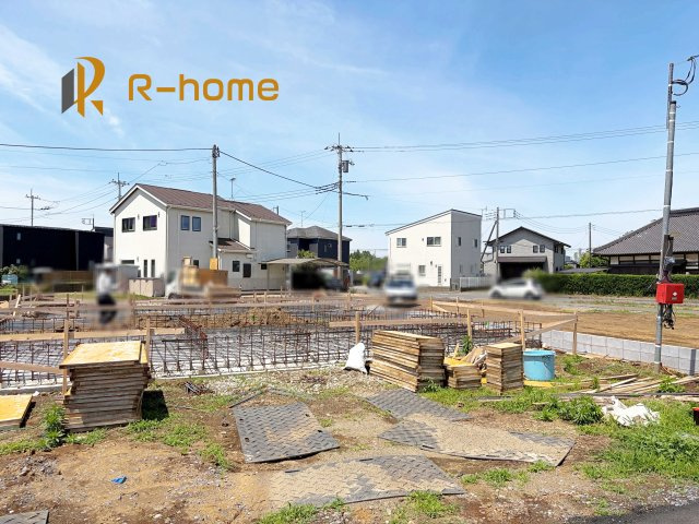 土浦市神立町第9　新築戸建て　1号棟の外観|ご予約を頂ければ、『平日』はもちろん『早朝』や『夜間』もご見学可能です♪お気軽にお申し付けください♪