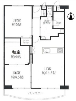 【間取り】 | 南茨木駅前ハイタウンG棟