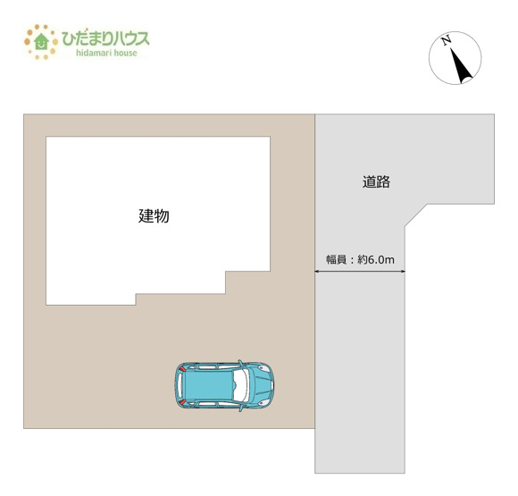 【区画図】 | 常総市内守谷町きぬの里３丁目　中古戸建 | 前面道路幅6ｍ☆車の出入りもラクラクできちゃいます(^^♪