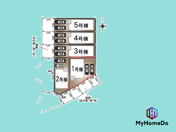 北区東味鋺　第4の区画図