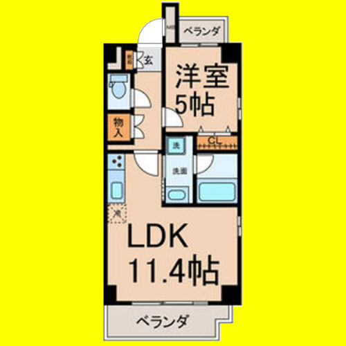 Casa de Partida　名古屋市賃貸　仲介手数料無料の間取り