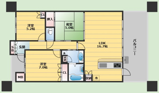 【間取り】 | 東豊中クラスヒルズブライトヒル