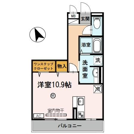 セジュール町坪の間取り