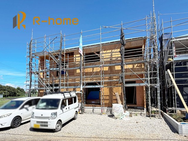 土浦市神立町第9　新築戸建て　5号棟の外観|ご予約を頂ければ、『平日』はもちろん『早朝』や『夜間』もご見学可能です♪お気軽にお申し付けください♪