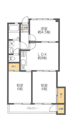 【間取り】 | 六会駅前高層住宅　