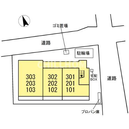 クロッシア三河町の区画図|当社、チルホームのHPもご覧ください(^^)/物件情報多数♪