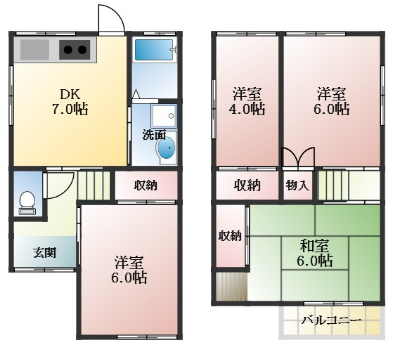 【間取り】 | 東阪田戸建