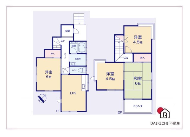 【間取り】 | 寄居町富田　中古戸建