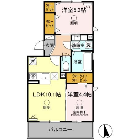 シェシレーヌの間取り