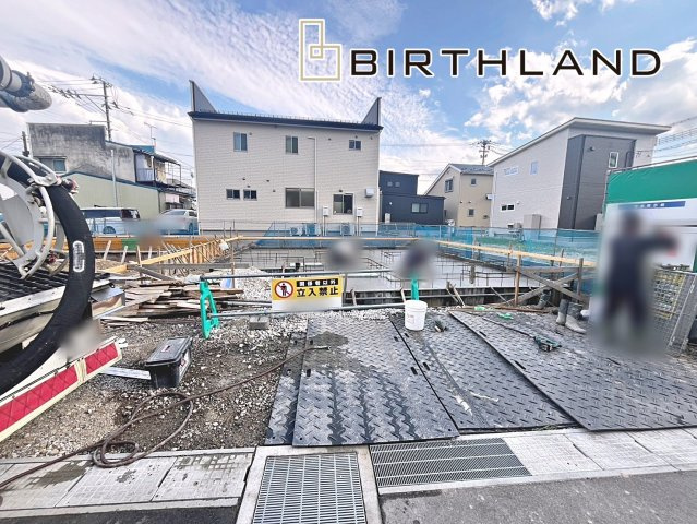 新築戸建・新築建売　福島市宮下町　第四小・第四中の外観|【A号棟】2026年8月中旬完成予定です！現地ご案内可能です♪