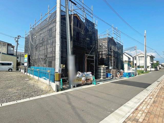 新築戸建・新築建売　福島市宮下町　第四小・第四中の前面道路含む現地写真|前面道路