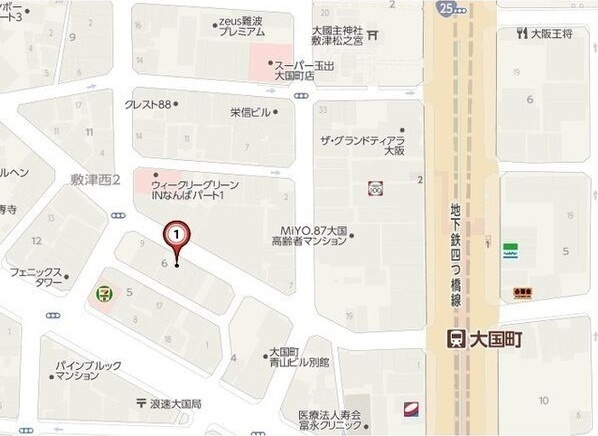 インボイス難波南レジデンスの地図