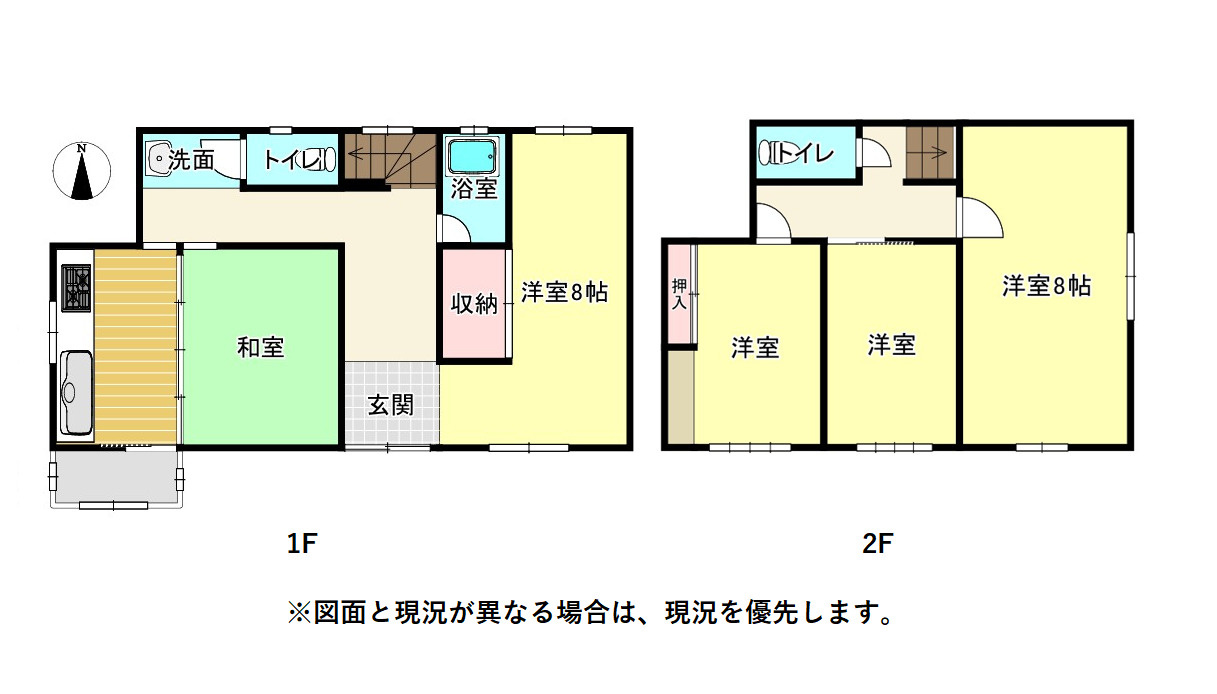売中古戸建　伊豆市土肥の間取り|間取りです。
