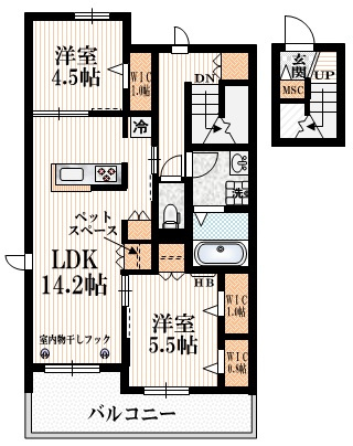 フォレ　オリヴィエの間取り