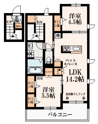 フォレ　オリヴィエの間取り