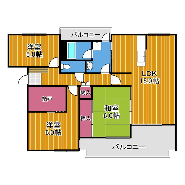 ファラン道明寺の間取り