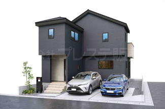 【完成予想図】 | 建物完成イメージ／ご内覧いただけるモデルハウスもあります♪※現地に係員は常駐しておりません。