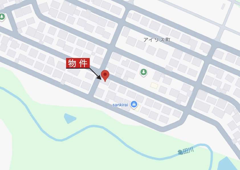 亀山市アイリス町の地図|詳細Map