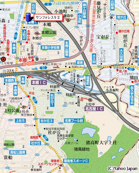 サンフォレスタⅠの地図