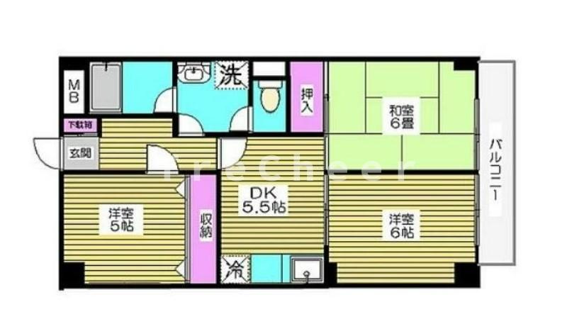 リグランド西台の間取り