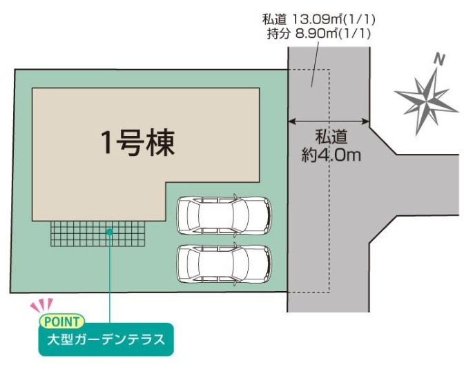 八千代市八千代台東5丁目の区画図