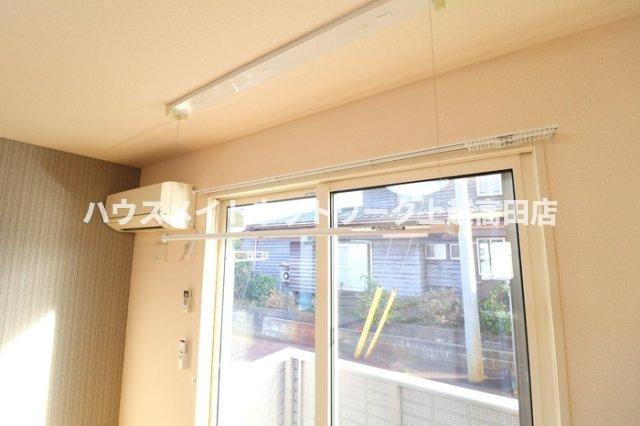 プラムコート木田 Ａの展望|室内物干し