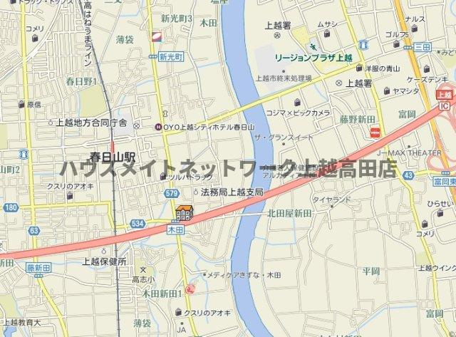 プラムコート木田 Ａの地図|位置図