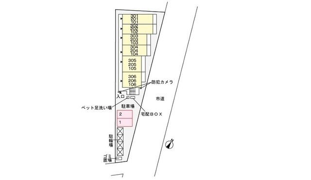 スプレッド与野のその他|配置図。
