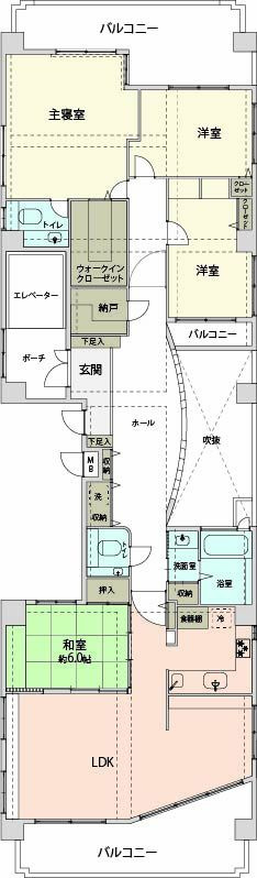 六本松パークホームズの間取り