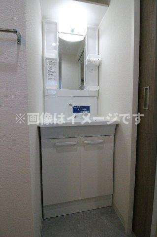 （仮称）都城天神Yマンションの独立洗面台|使いやすい独立洗面台です